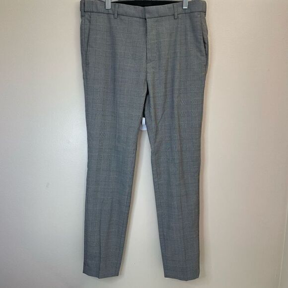 H&M | size 32| gingham print| casual | career wear - Picture 1 of 13